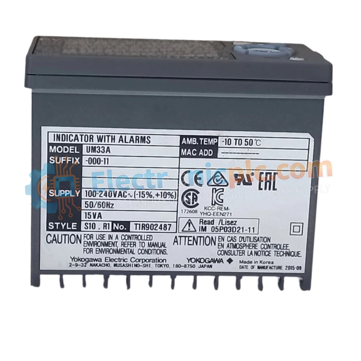Indicador digital UM33A-000-11 Yokogawa | Stock nuevo y original