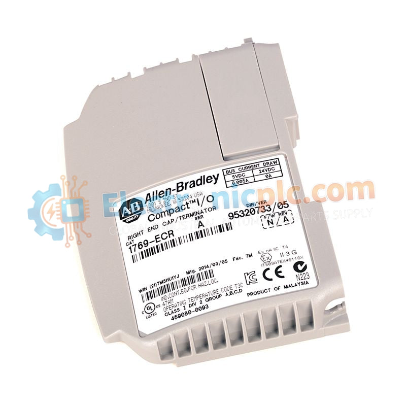 Terminador de bus con tapa de extremo derecho CompactLogix de Allen-Bradley 1769-ECR