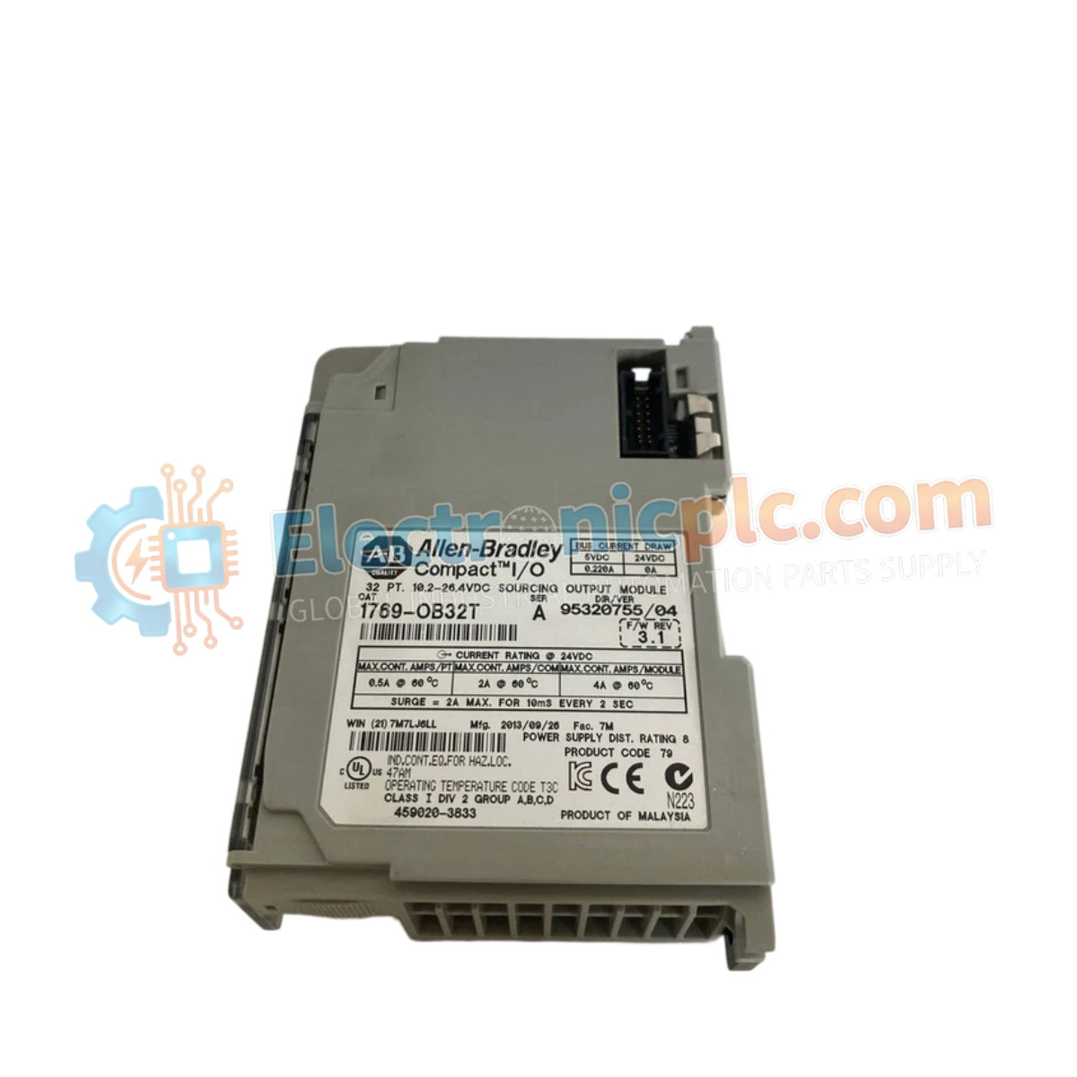 DC Sourcing Output Module Allen Bradley 1769-OB32T CompactLogix 32-Point 24V
