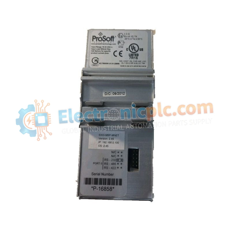 Módulo de comunicación de protocolo ProSoft 5301-MBP-DFCM