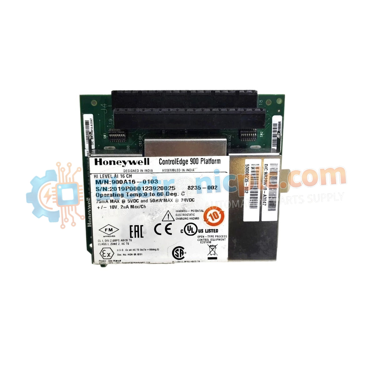 بطاقة إدخال تناظري 900A16-0103 من Honeywell