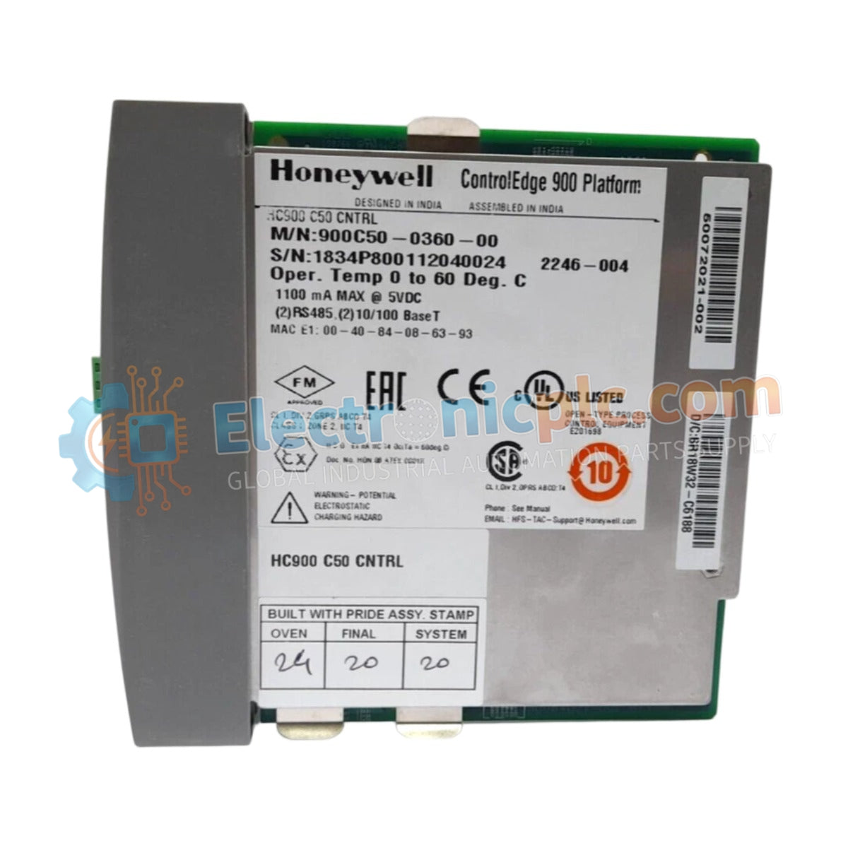 Honeywell 900C50-0360-00 ControlEdge HC900 C30 Controller CPU