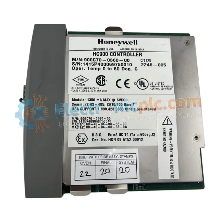 Módulo de CPUHoneywell 900C70-0360-00 ControlEdge HC900