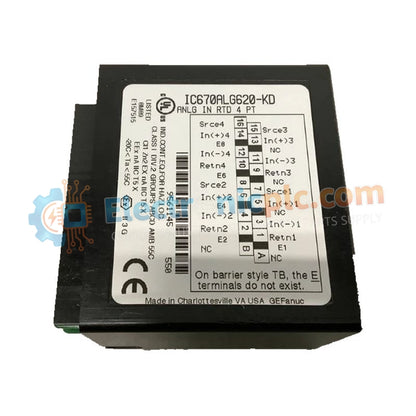 Módulo de entrada analógica RTD IC670ALG620 de GE Field Control