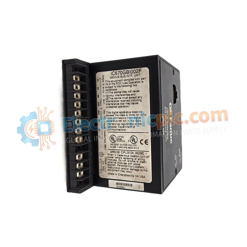 وحدة واجهة ناقل GE Fanuc IC670GBI002 Field Control Genius