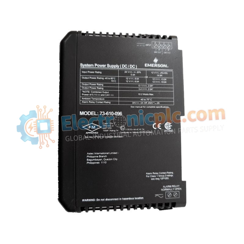 Módulo de fuente de alimentación Emerson DeltaV KJ1501X1-BC3