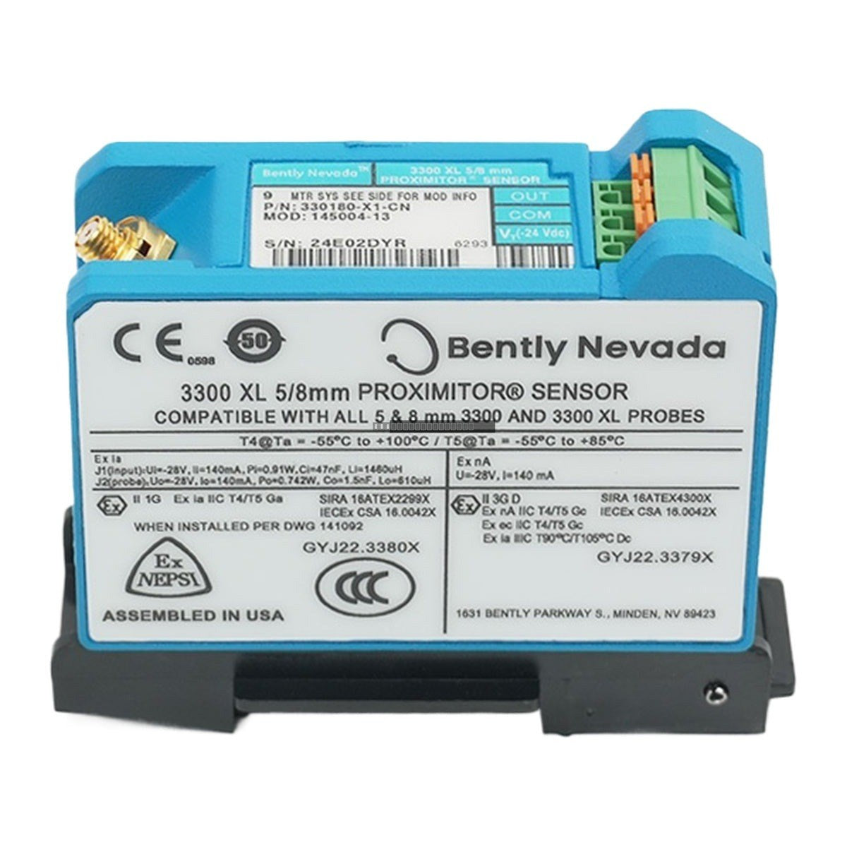 Bently Nevada 330180-X1-CN MOD:145004-13